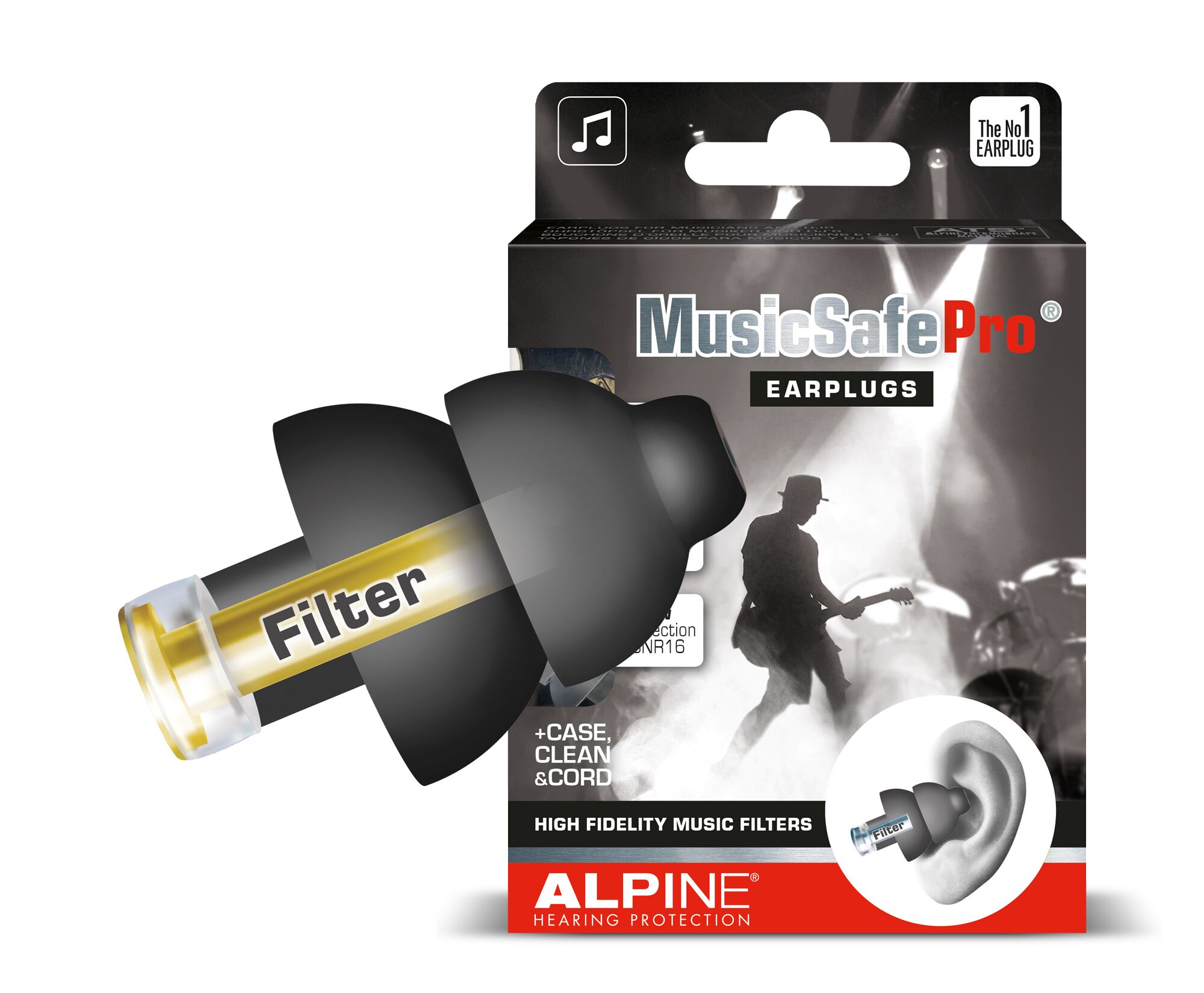Alpine Musicsafe Pro ørepropper Sort