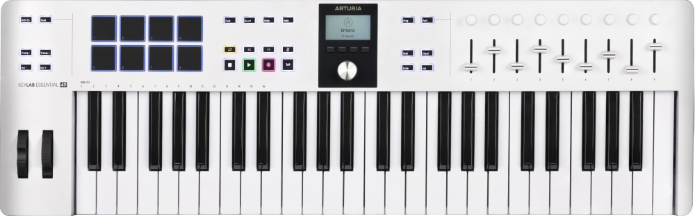 Arturia Keylab Essential 49 Mk3 Midi Keyboard Hvid