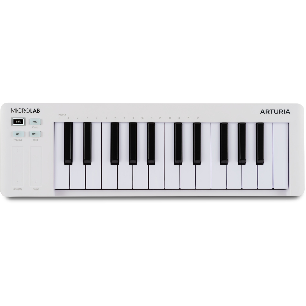 Arturia Microlab Mk3 Midi Keyboard Hvid