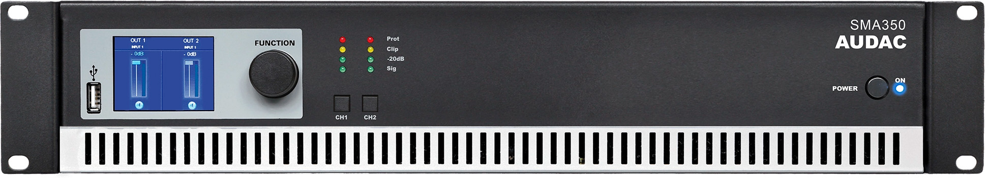 Audac Sma350 Forstærker 2x350w   Ohm