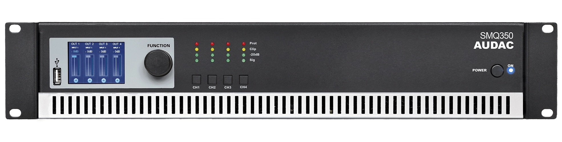 Audac Smq350 Forstærker 4x350w   Ohm