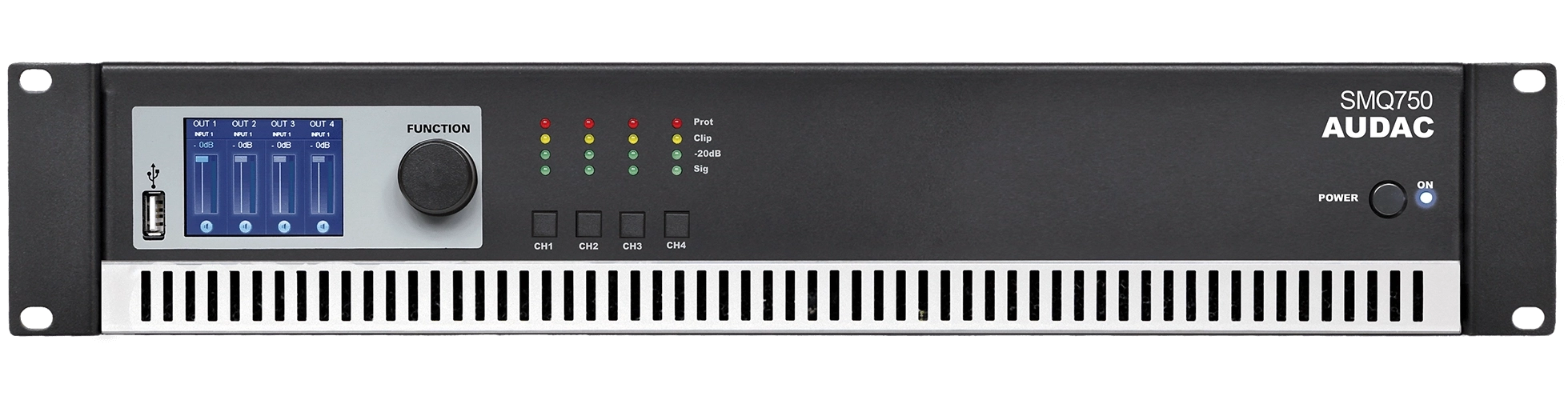 Audac Smq750 Forstærker 4x750w   Ohm