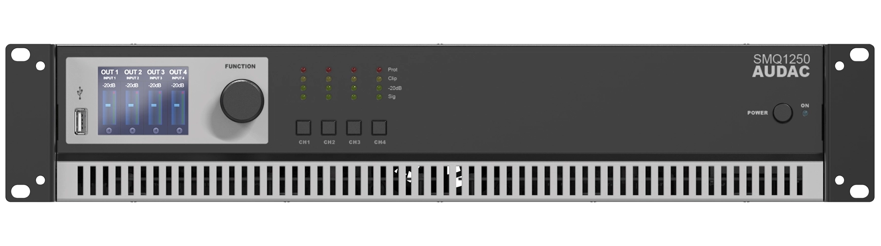Audac Smq1250 Forstærker 4x1250w   Ohm