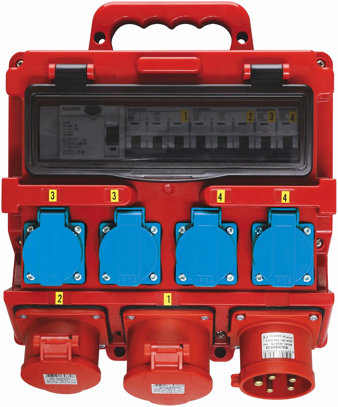 Byggestrømstavle 32a Med Dk Lille Model