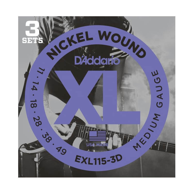 Addario   115-3d El-guitar-strenge  011-049    Sæt