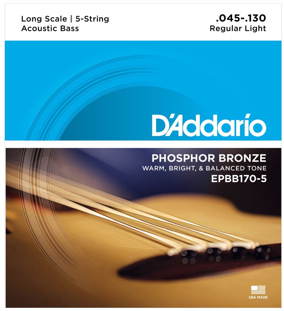 Addario Epbb170-  Phosphor Bronze Akustiske Bas Strengesæt   45 130