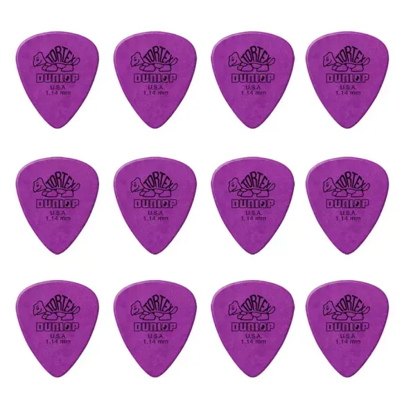 Dunlop 418p   14 Tortex Plektre 12 Stk  Pakke