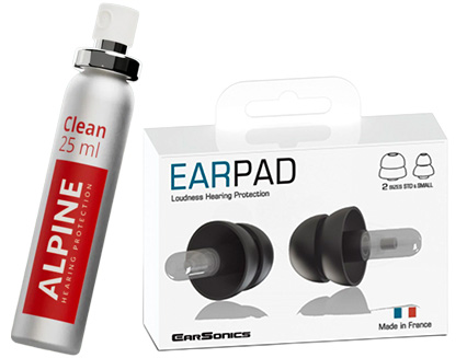 Earsonics Earpad ørepropper    Alpine Clean Bundle