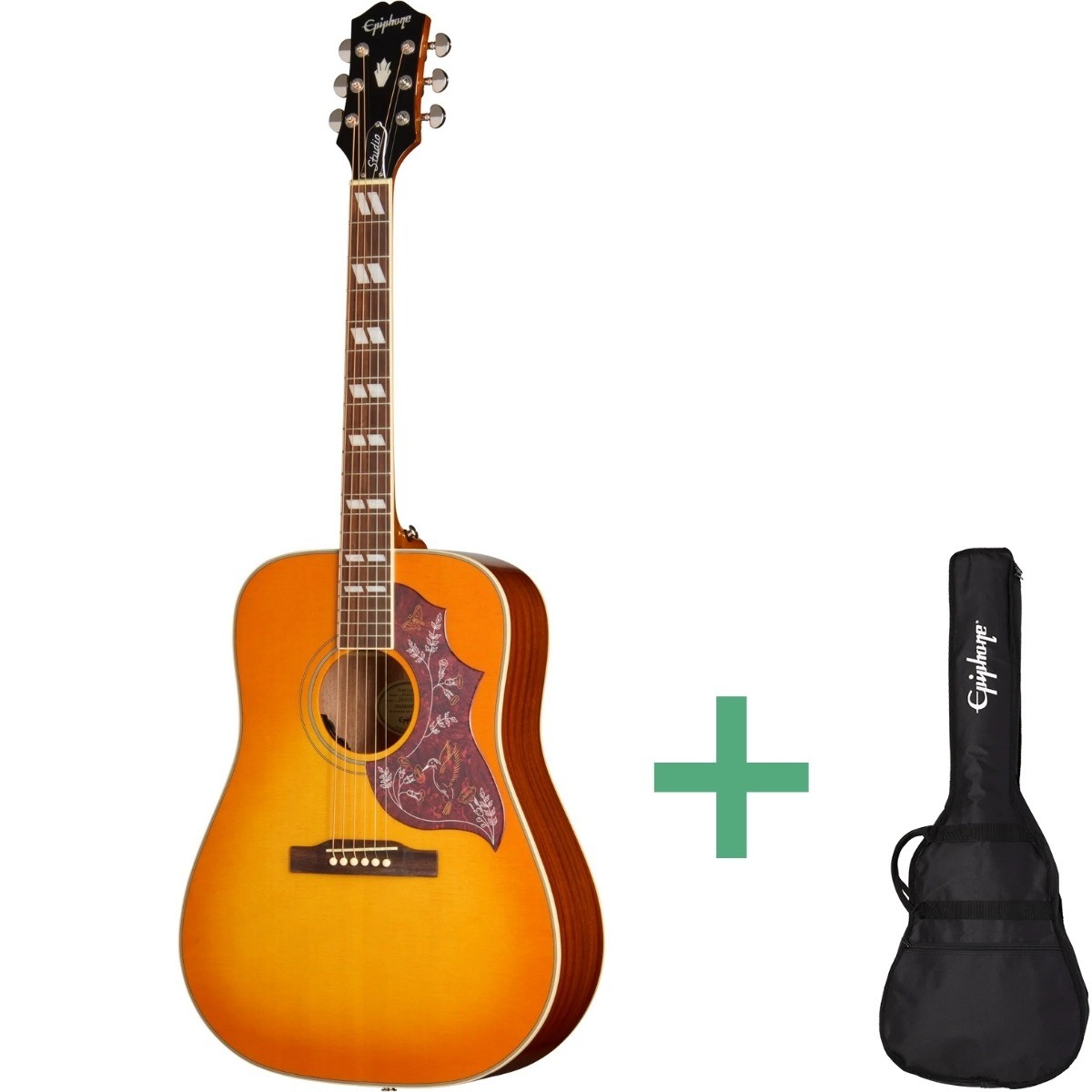 Epiphone Hummingbird Studio Hcs Western-guitar Heritage Cherry Sunburst
