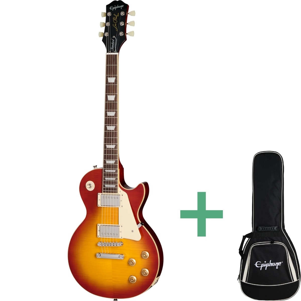Epiphone Les Paul Standard 50s Figured El-guitar Washed Cherry Sunburst