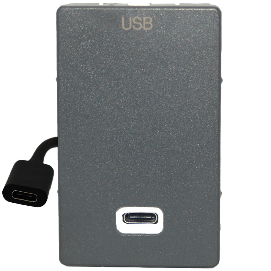 Fuga Vægudtag 09c Usb-  Kabeltilslutningâ  Antracit