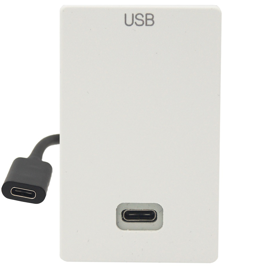 Fuga Vægudtag 09c Usb-  Kabeltilslutningâ  Hvid