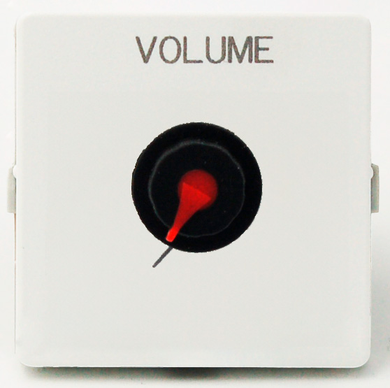Fuga Vægudtag 06dc1 Volumekontrol Med Skrueterminal  Dc  Hvid