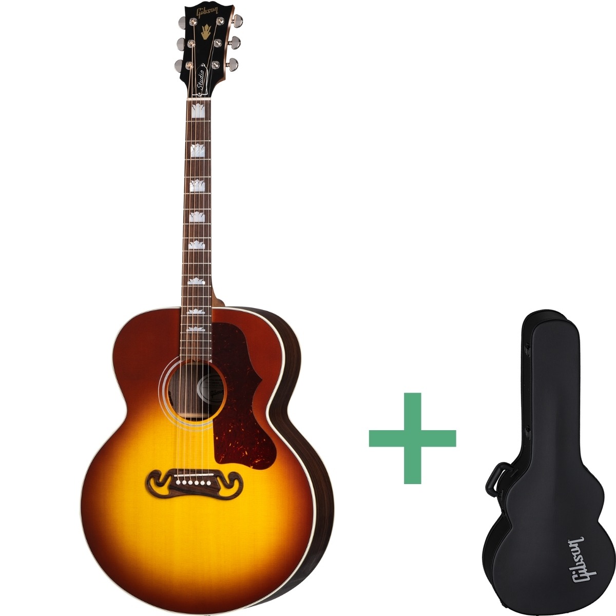 Gibson Sj-200 Studio Western-guitar Rosewood Burst