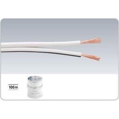 Ht Kabel 100m  økonomi  Hvid Spc-70 Ws Monacor