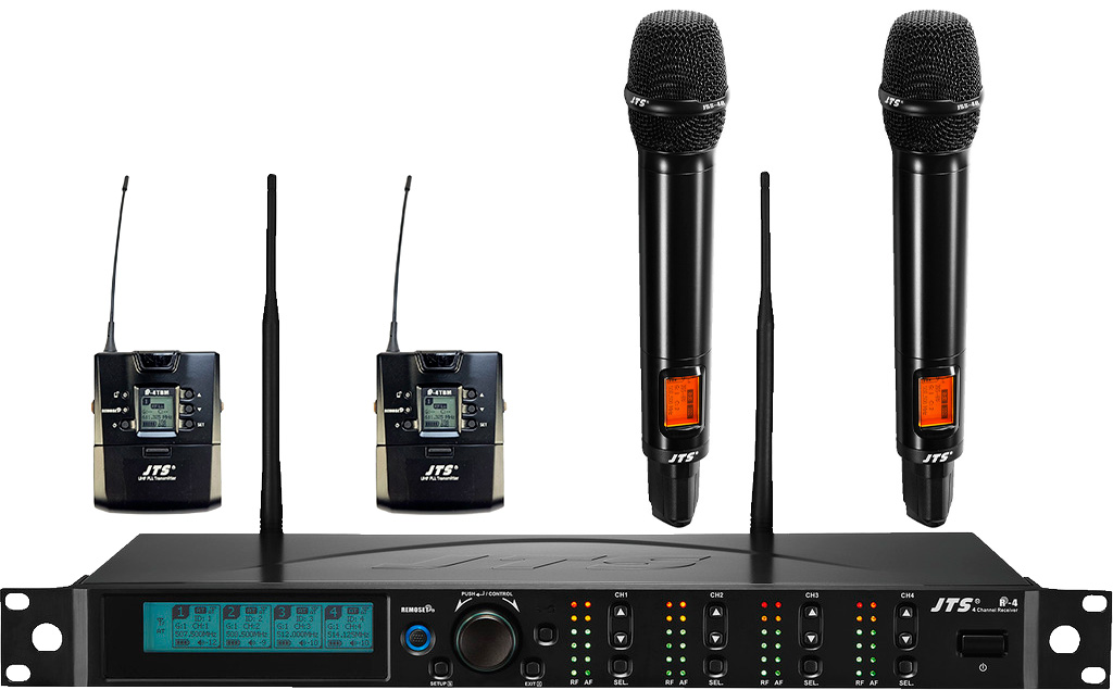 Jts  -  Trådløs Modtager   Kanals Inkl    Lommesendere Og   Håndholdte Mikrofoner 520-556 Mhz