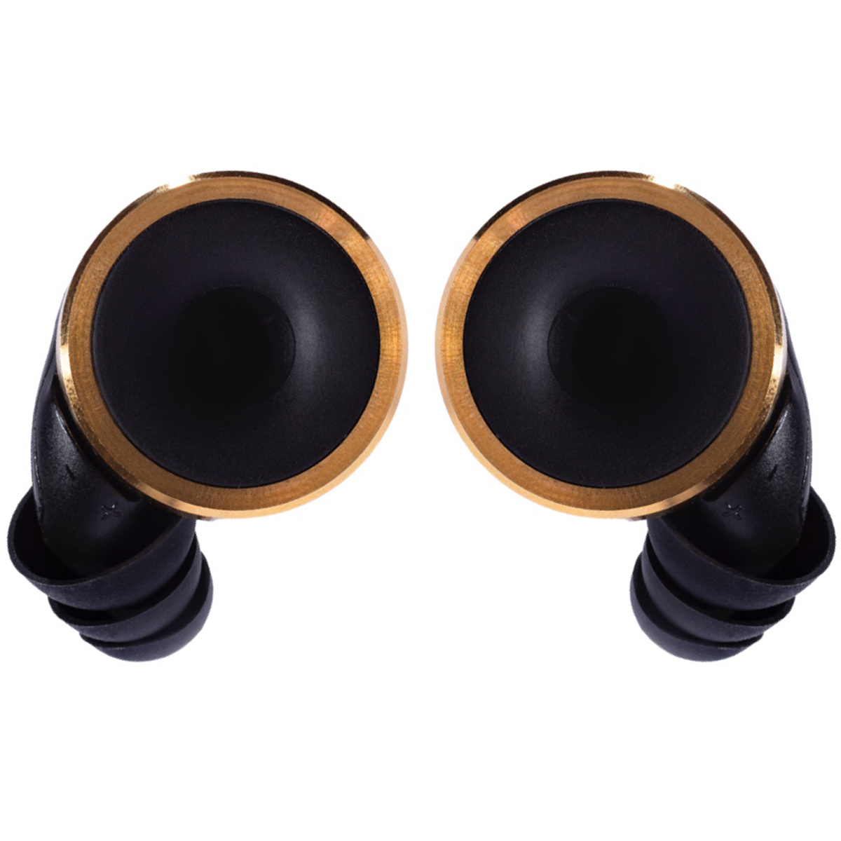 Limousine Earplugs Knops Gold Bk ørepropper Black