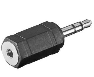 Minijack   5mm Han Stereo Til Microjack   5mm Hun Stereo