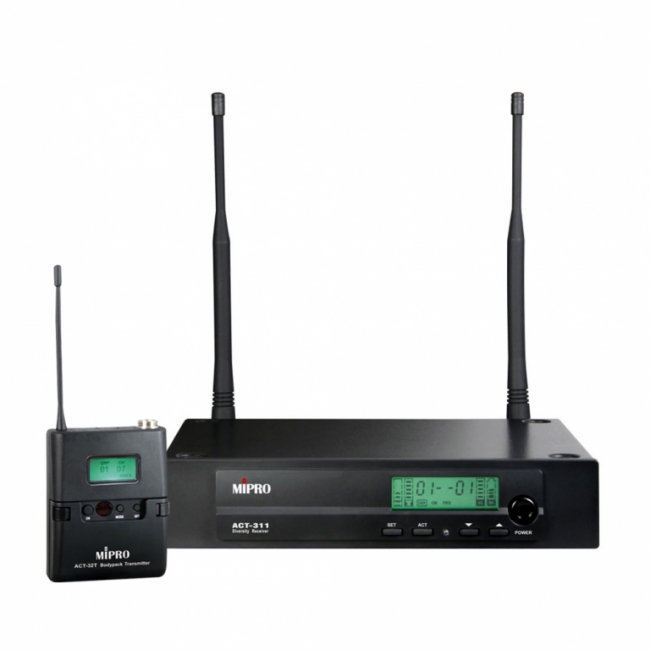 Mipro Act311bt-8s Trådløs Modtager   Kanal Inkl  Lommesender 823-831mhz