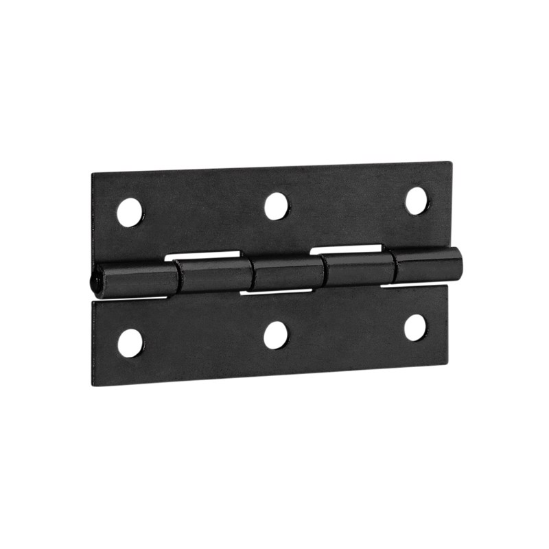70 Mm Hinge Piece Galvanised  Black Adam Hall Hardware
