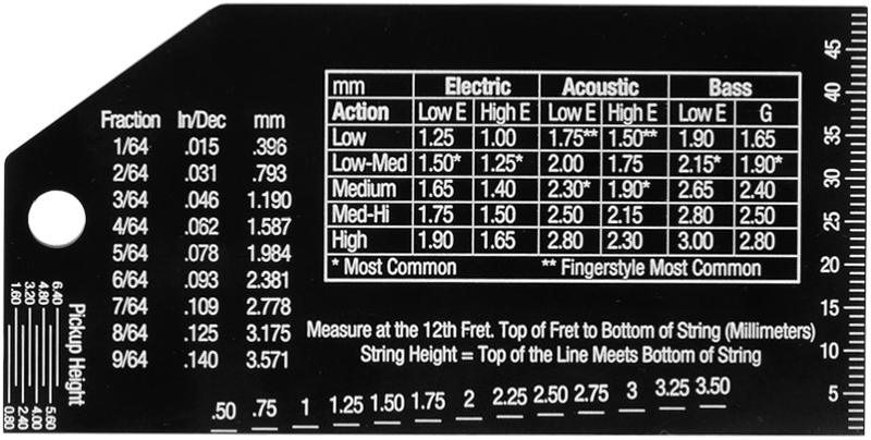 Musicnomad Mn602 String Action Gauge