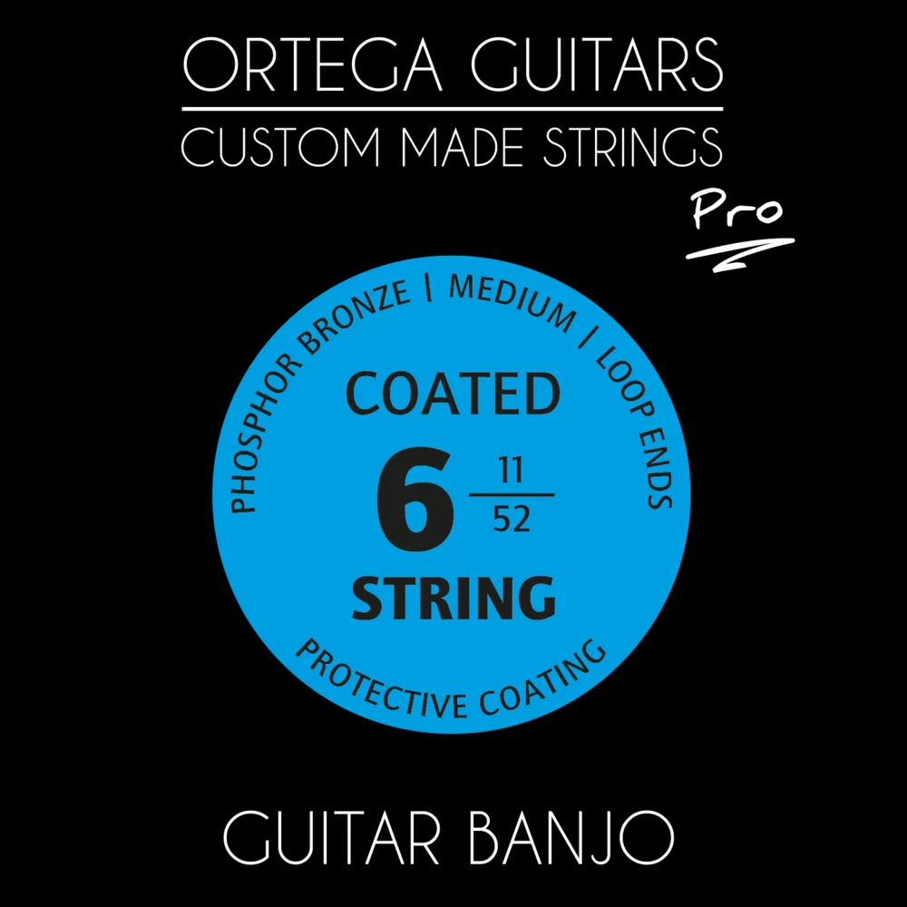 Ortega Gbjp-  Coated Phosphor Bronze Banjostrenge   -strengs