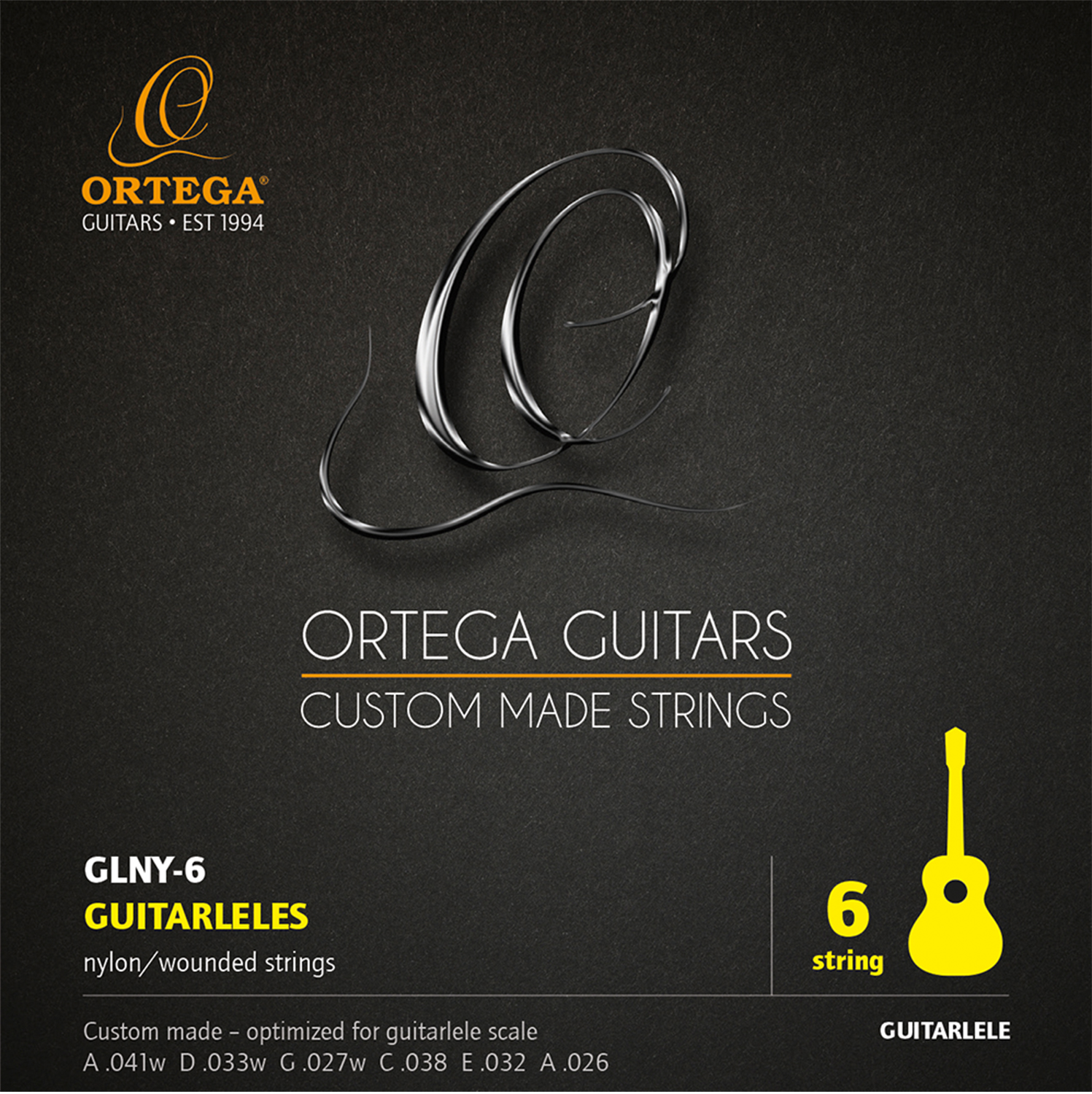 Ortega Glny-  Guitarlele Strengesæt