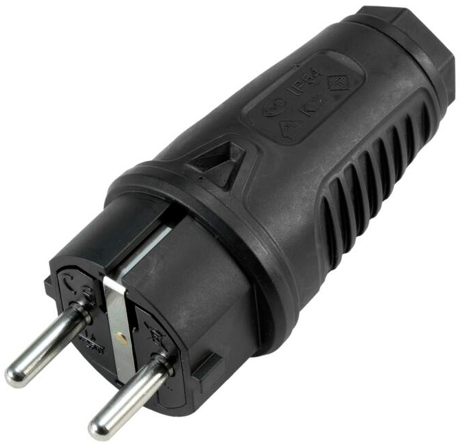 Pce Scuko Gummi Stikprop    Jord Sort