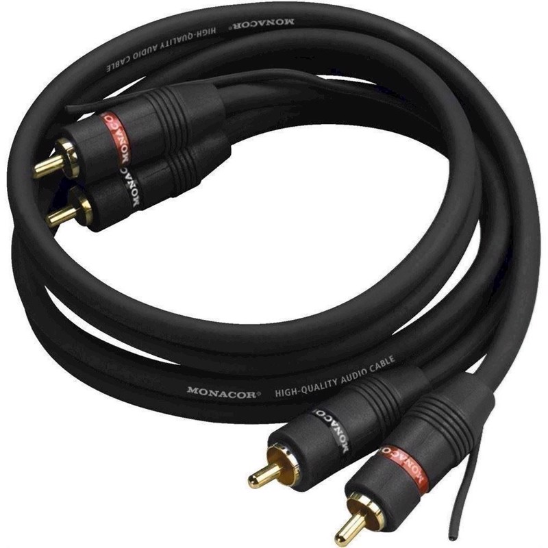 Phonokabel   8m Sort Ac-080 Sw