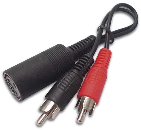 5pol Din Hun Til 2xrca Phono Han   2m