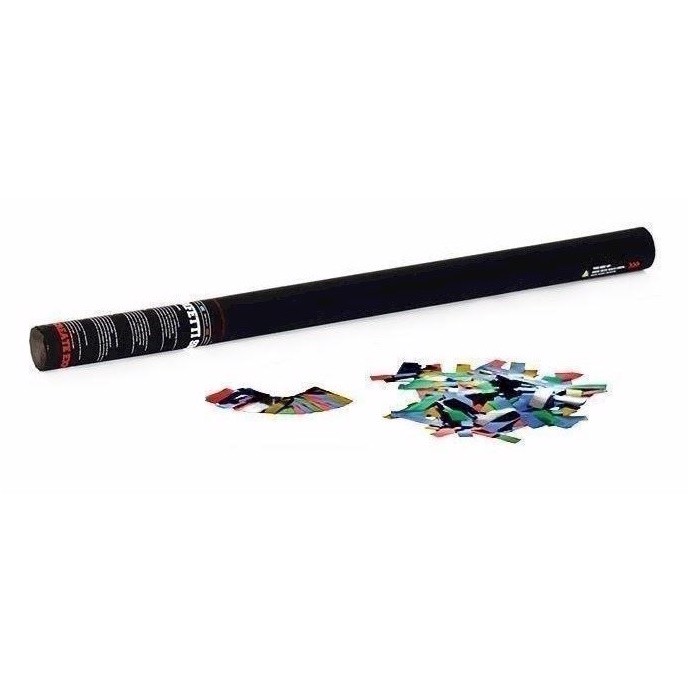 Pro Konfettirør  Håndholdt  80 Cm  Flerfarvet Metallic