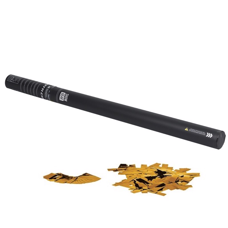 Pro Konfettirør  Håndholdt  80 Cm  Guld Metallic