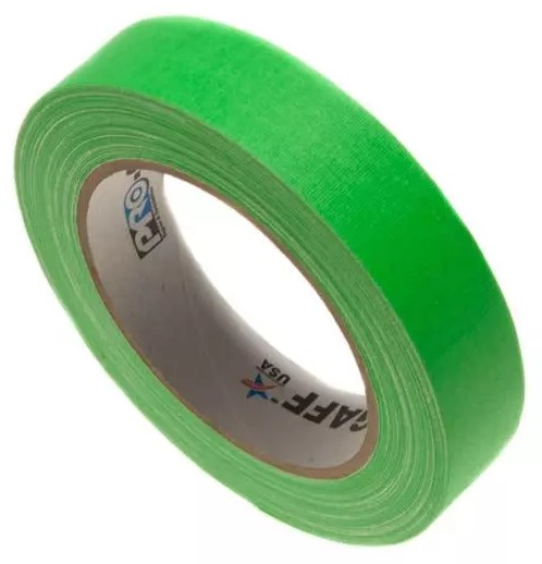 Pro-gaff Glow Gaffatape 24mm   22 8m Flere Farver Grøn