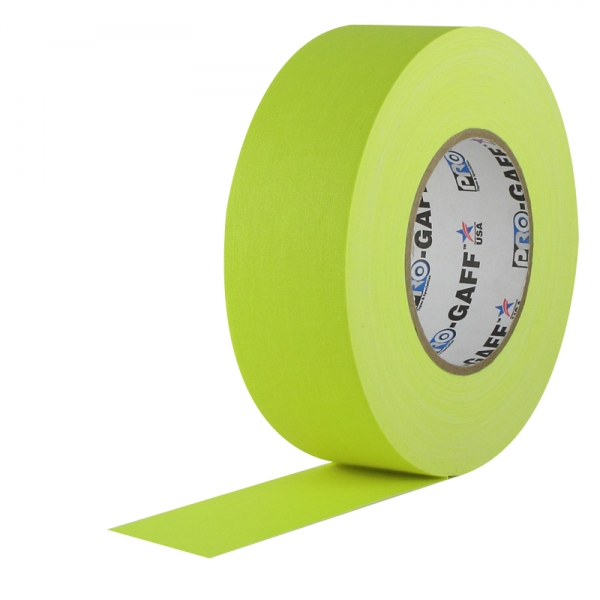Pro-gaff Glow Gaffatape 48mm   22 8m Flere Farver Gul