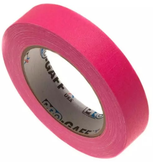 Pro-gaff Glow Gaffatape 24mm   22 8m Flere Farver Pink