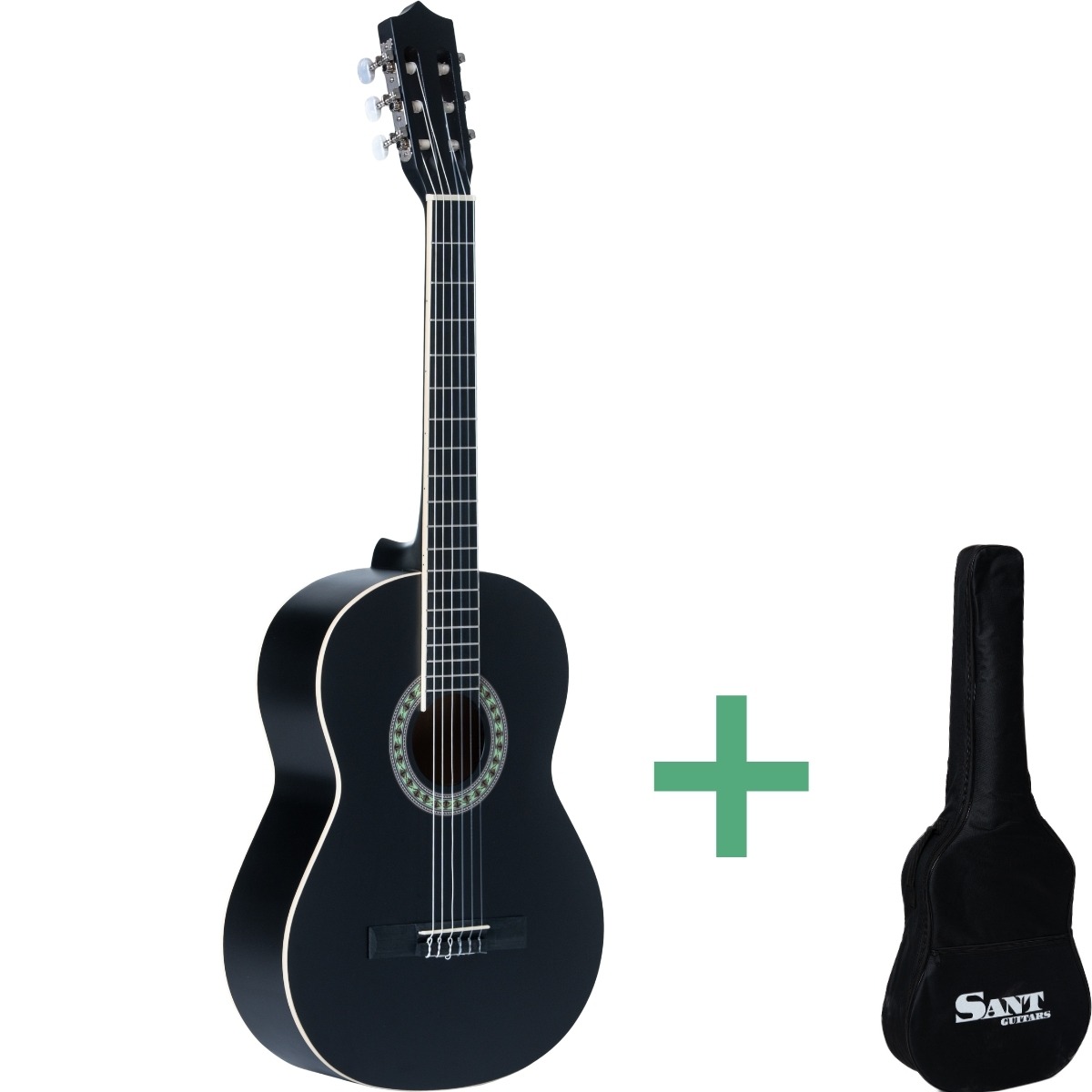 Sant Guitars Cl-50 Sbk Spansk Guitar Sort
