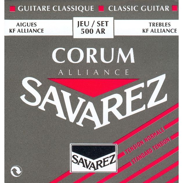 Savarez 500ar Alliance Corum Spansk Guitar-strenge  Rød
