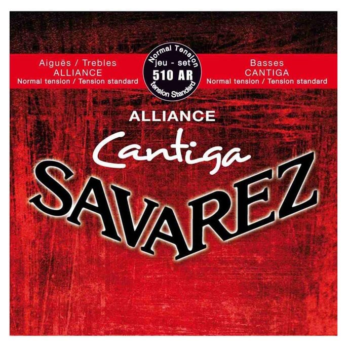 Savarez 510ar Classic Cantiga Spansk Guitar-strenge  Rød
