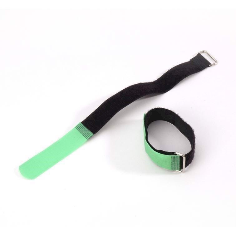 10 Stk  Velcro Kabelstrop  16       Cm  Grøn Spids