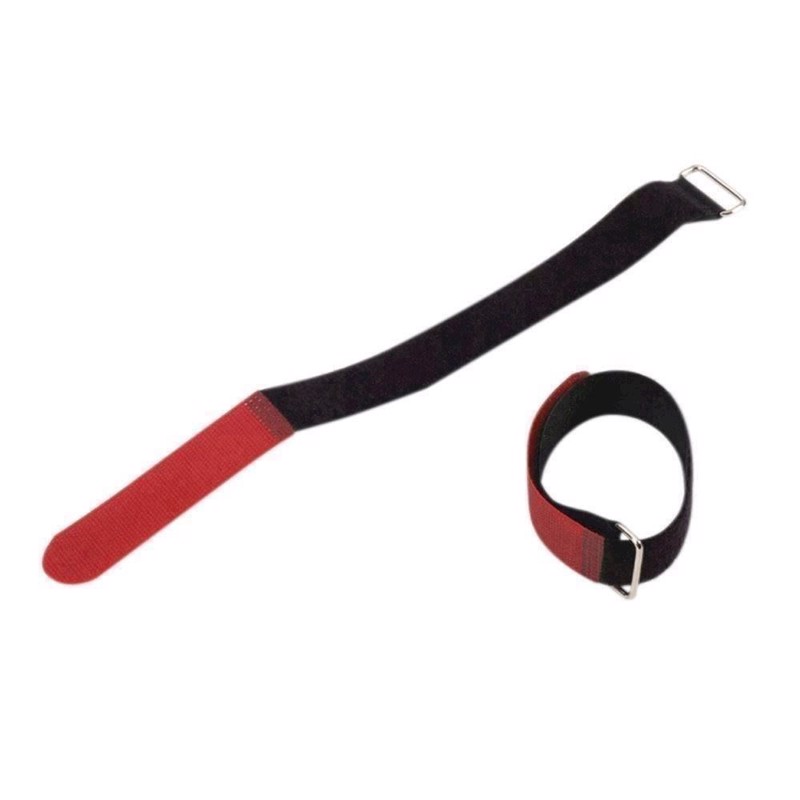 10 Stk  Velcro Kabelstrop  20       Cm  Rød Spids