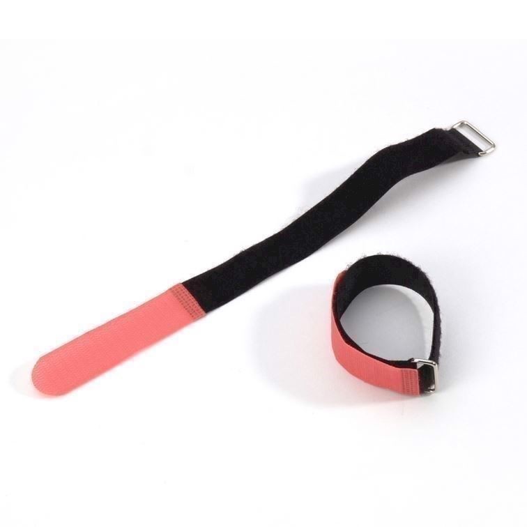 10 Stk  Velcro Kabelstrop  30       Cm  Rød Spids