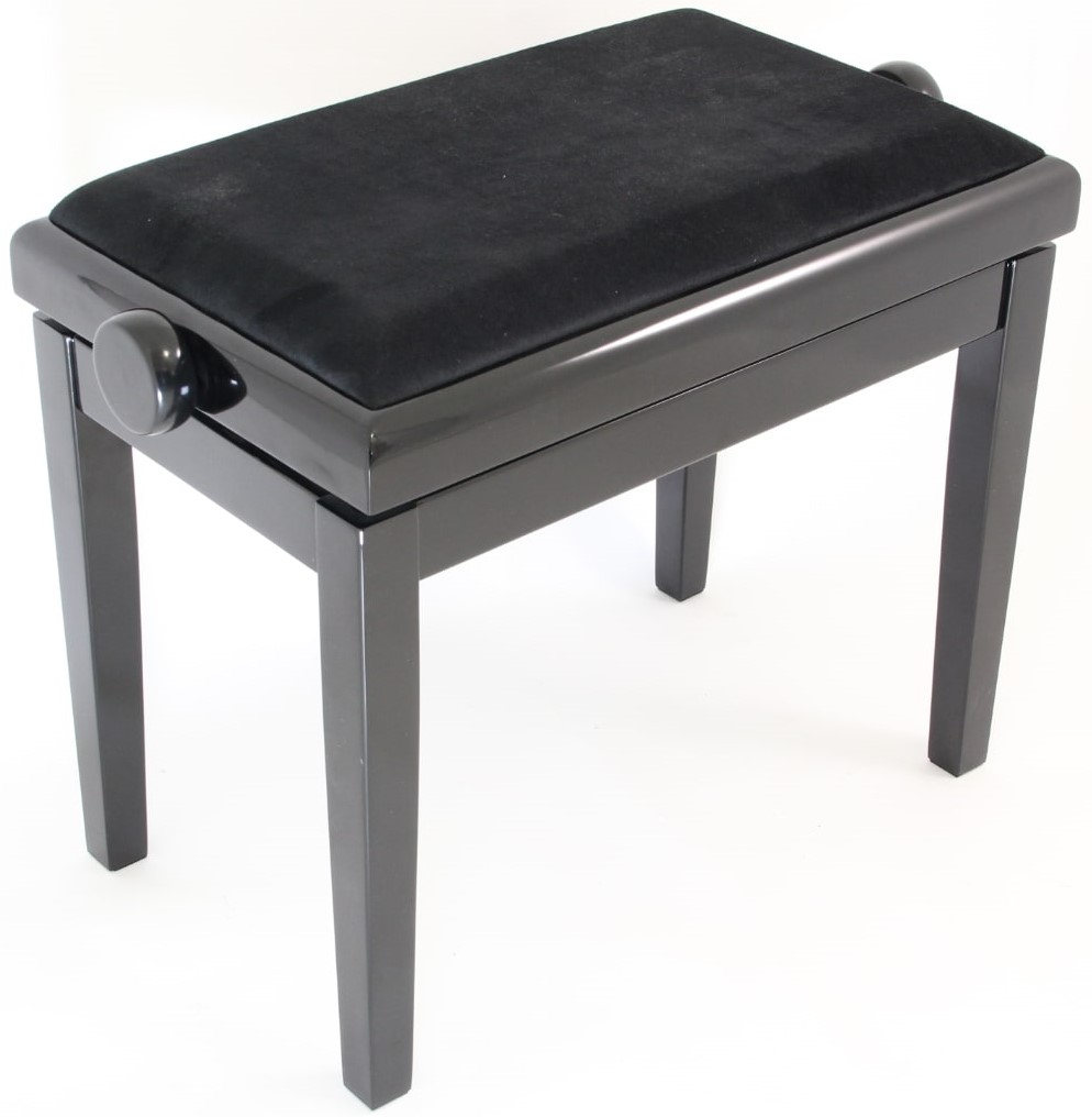 Supreme Klaver-bænk Højglans Sort