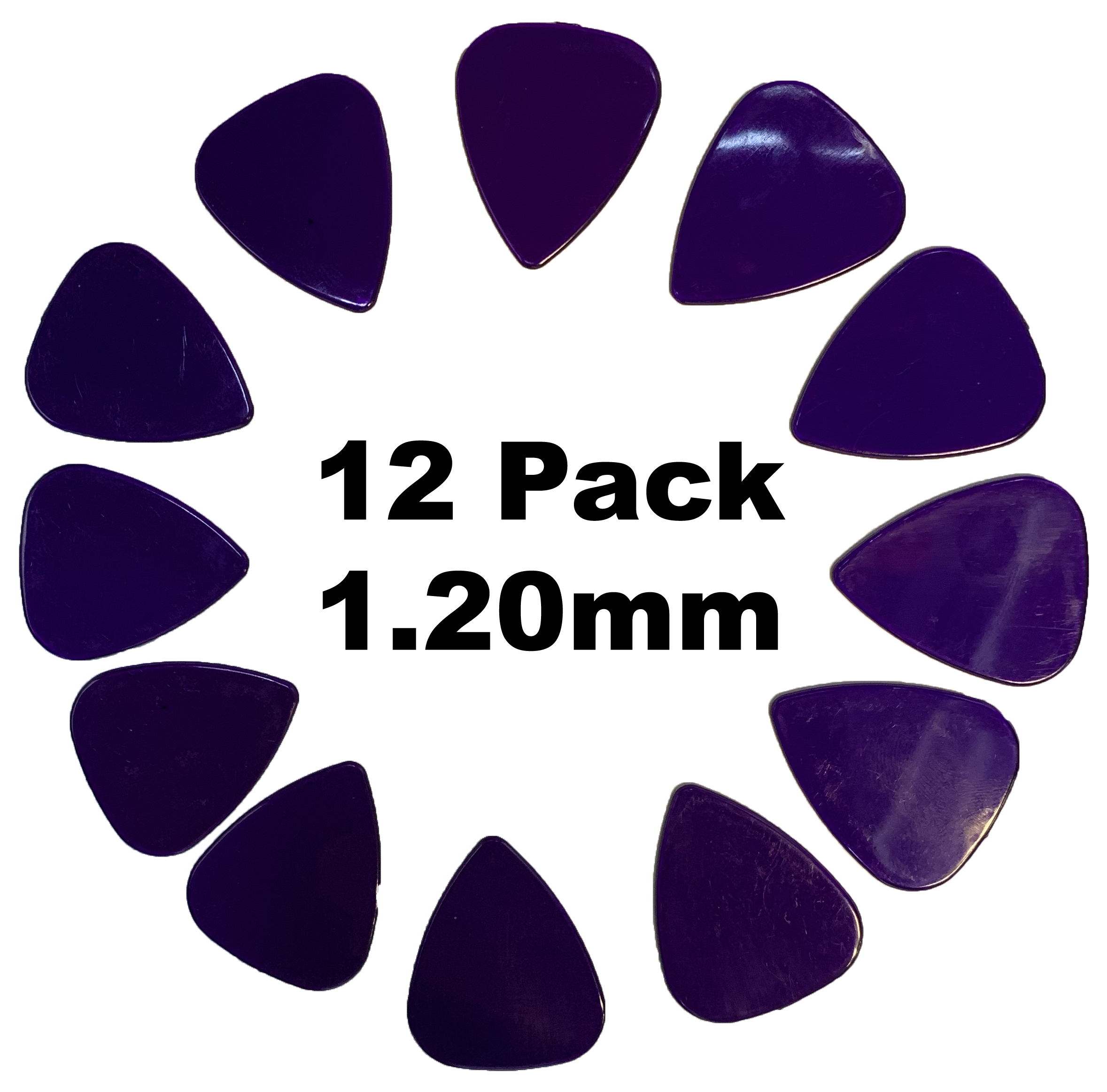 Supreme Plektre Clear Nylon Standard   20 Mm 12 Pack