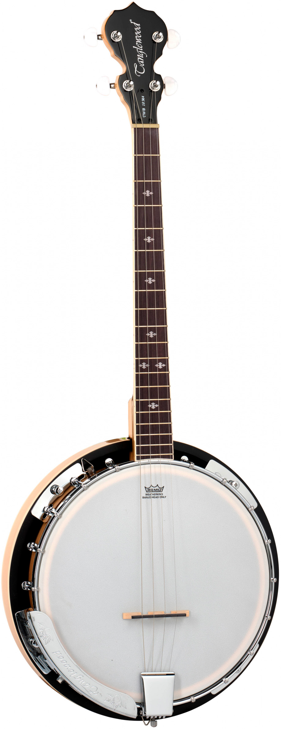 Tanglewood Twb18m4  -strenget Banjo Med Remo Skind