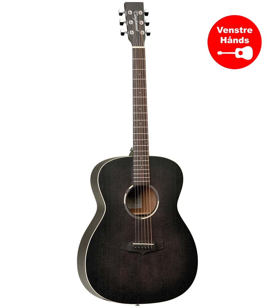 Tanglewood Twbbolh Blackbird Venstrehånds Western Guitar Black Satin