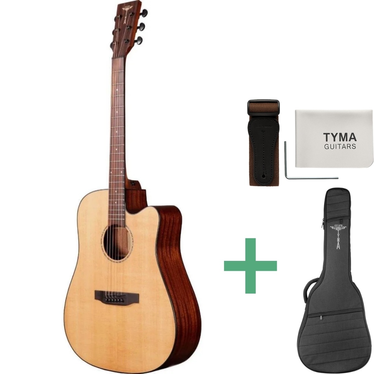 Tyma  -3ce Ns Western-guitar Natural