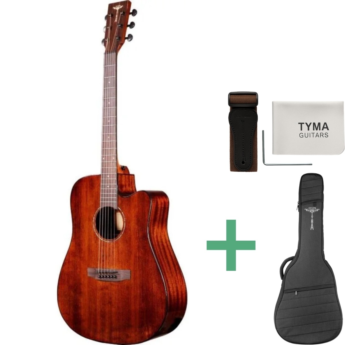 Tyma  -3ce Rs Western-guitar Brown
