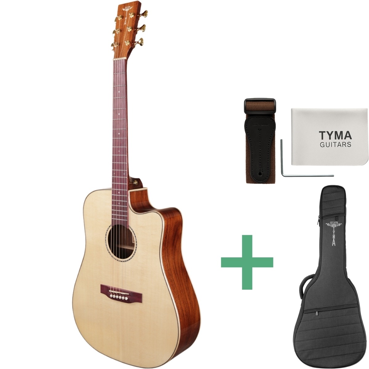 Tyma  -25ce Western-guitar  -stock