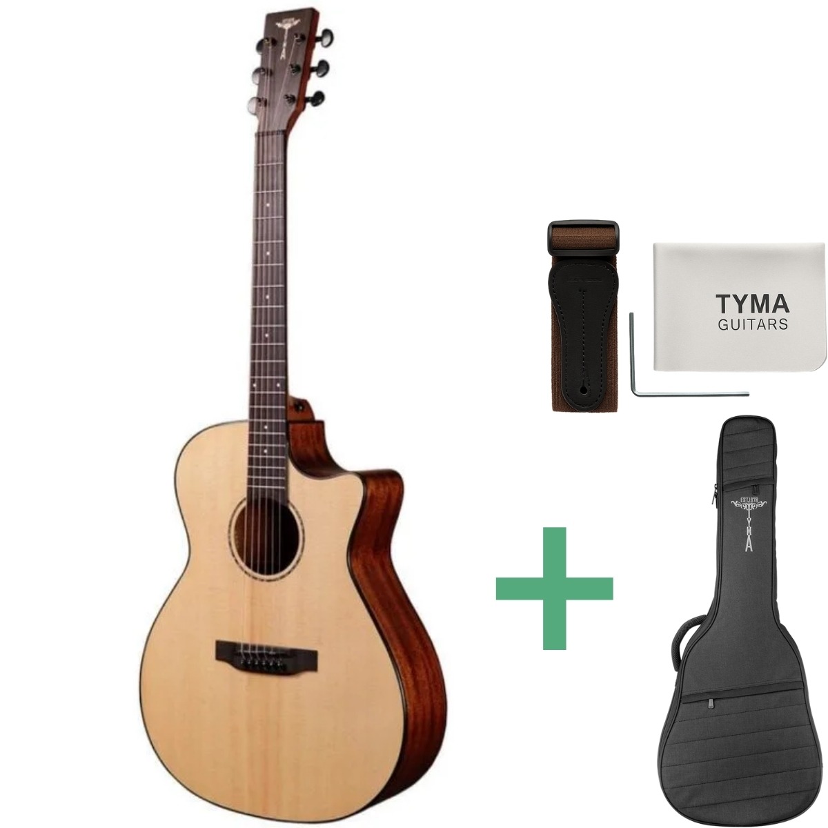 Tyma  -3e Ns Western-guitar Natural