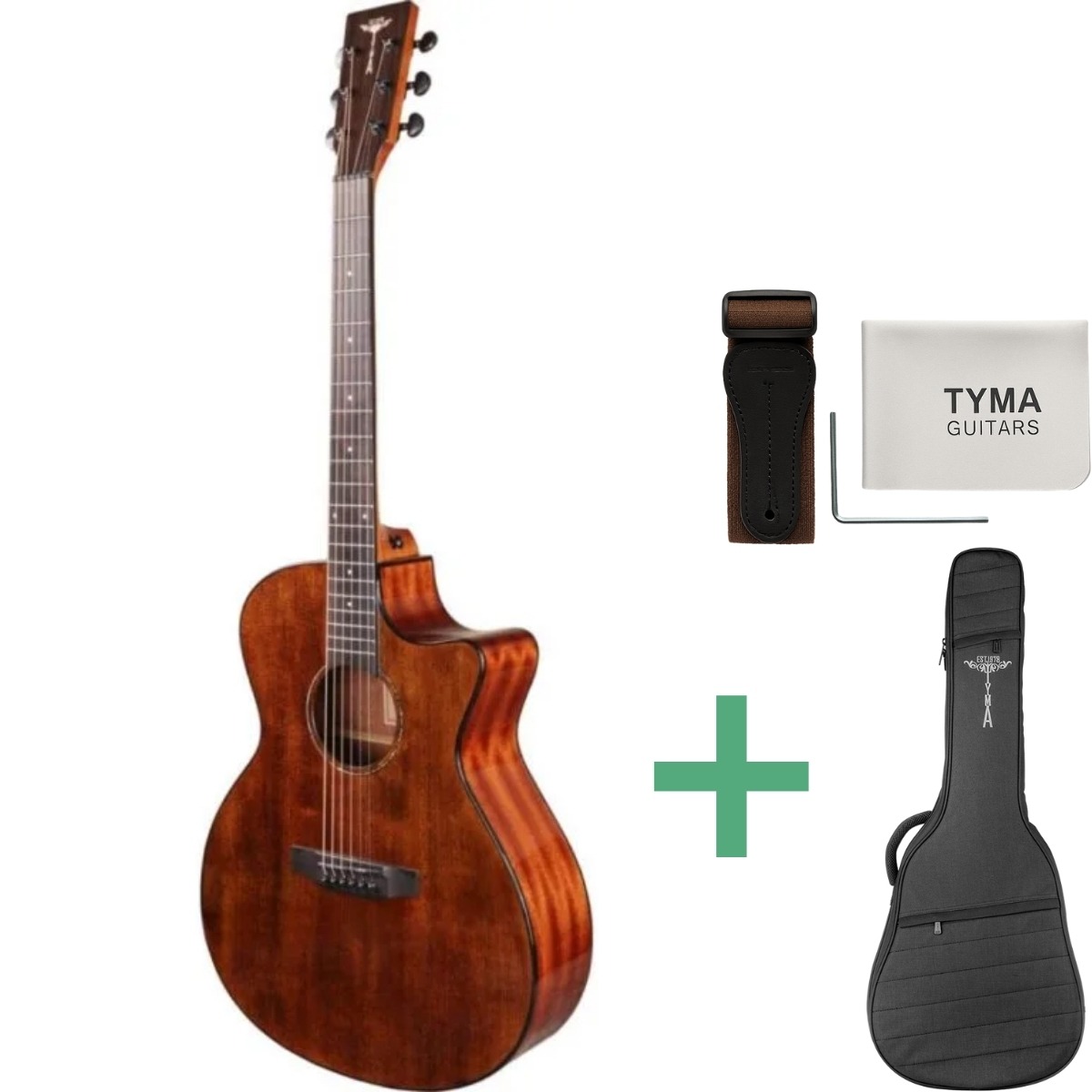 Tyma  -3e Rs Western-guitar Brown